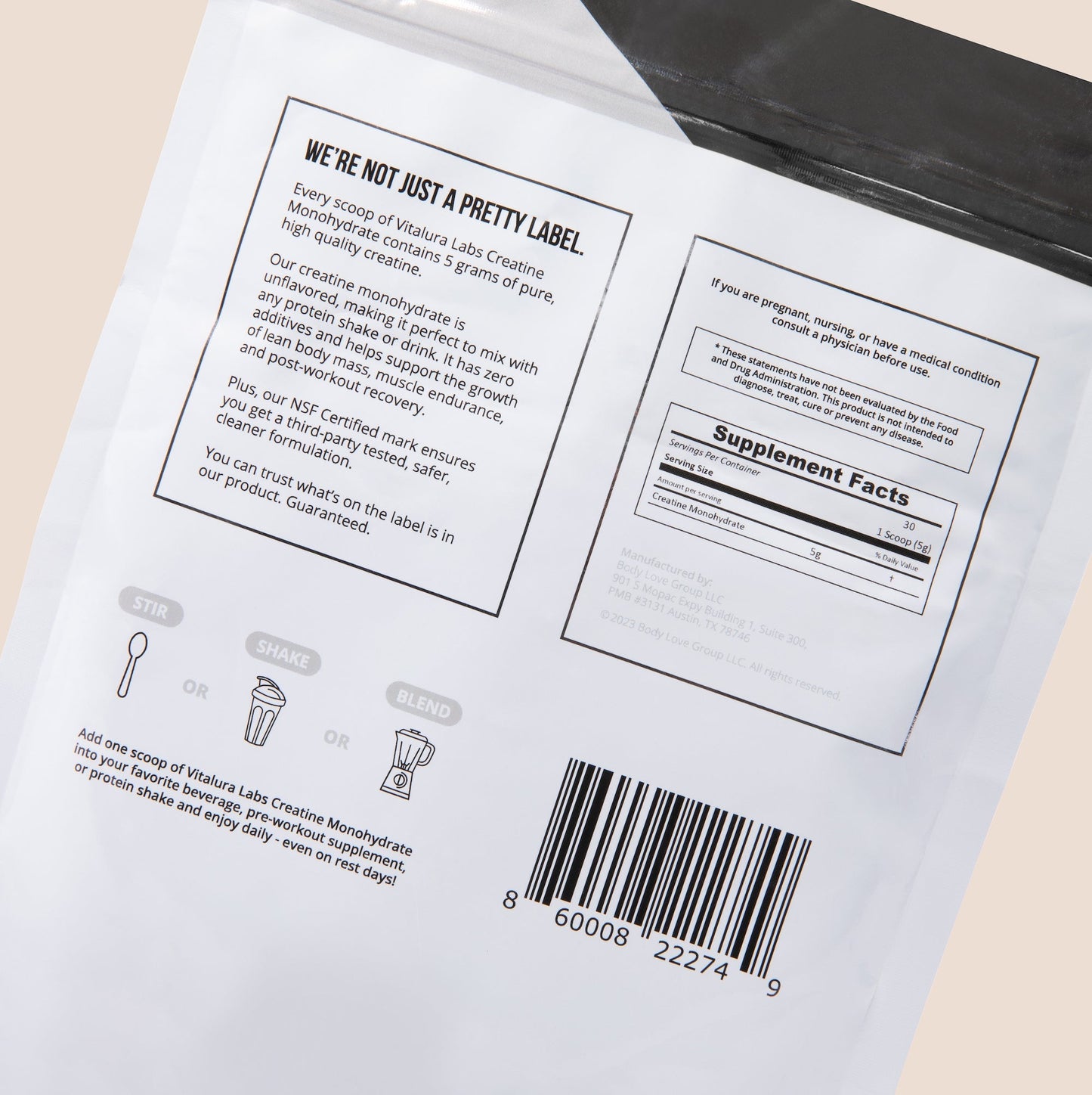 Unflavored Creatine Monohydrate - AVAVITA