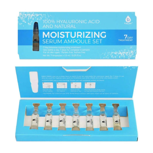 100% Hyaluronic Acid & Natural Moisturizing Serum Ampoule Set - AVAVITA