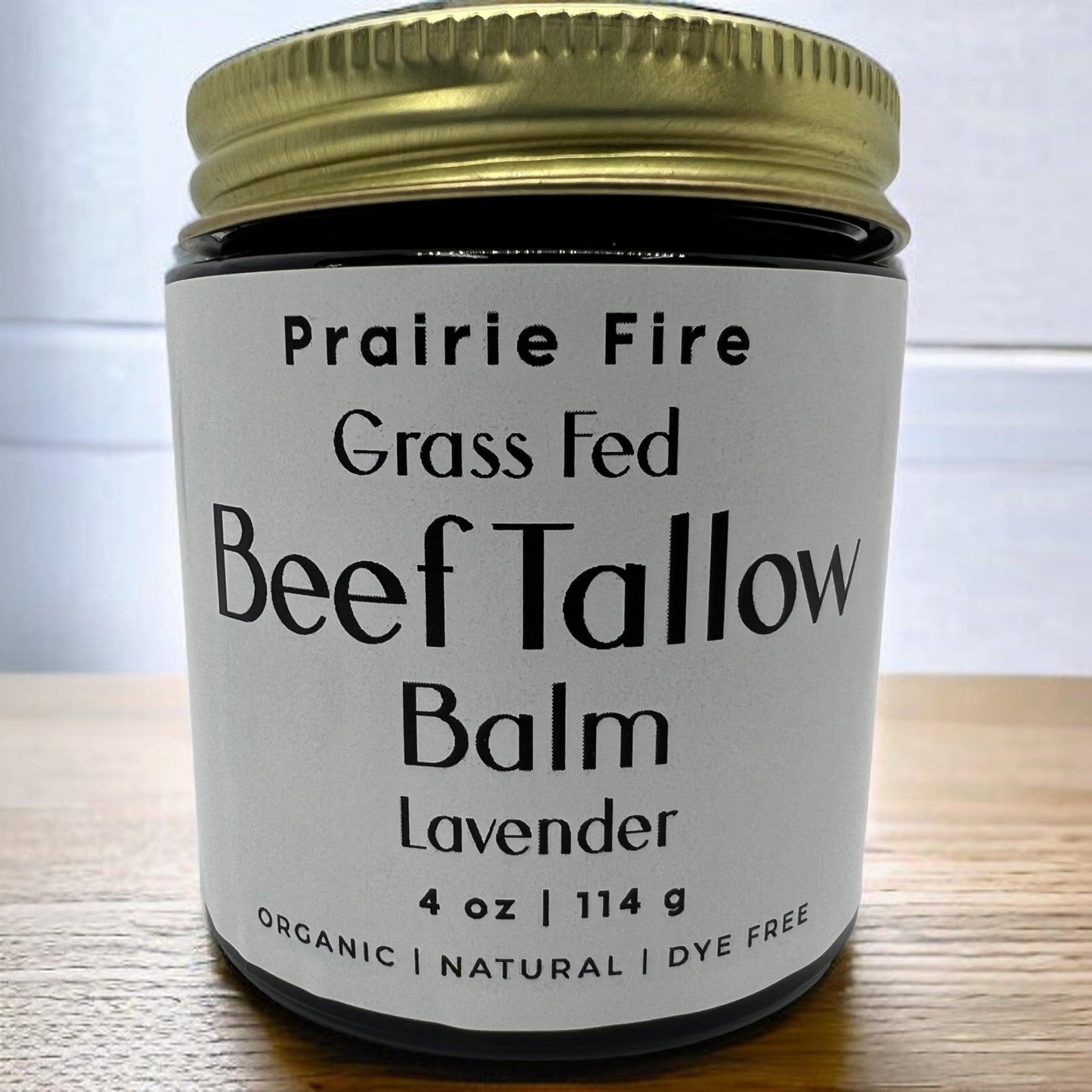 Grass Fed Beef Tallow Balm - 4 oz - Made in USA - Organic Grass Fed and Finished Tallow - Moisturizing Skin Care - AVAVITA