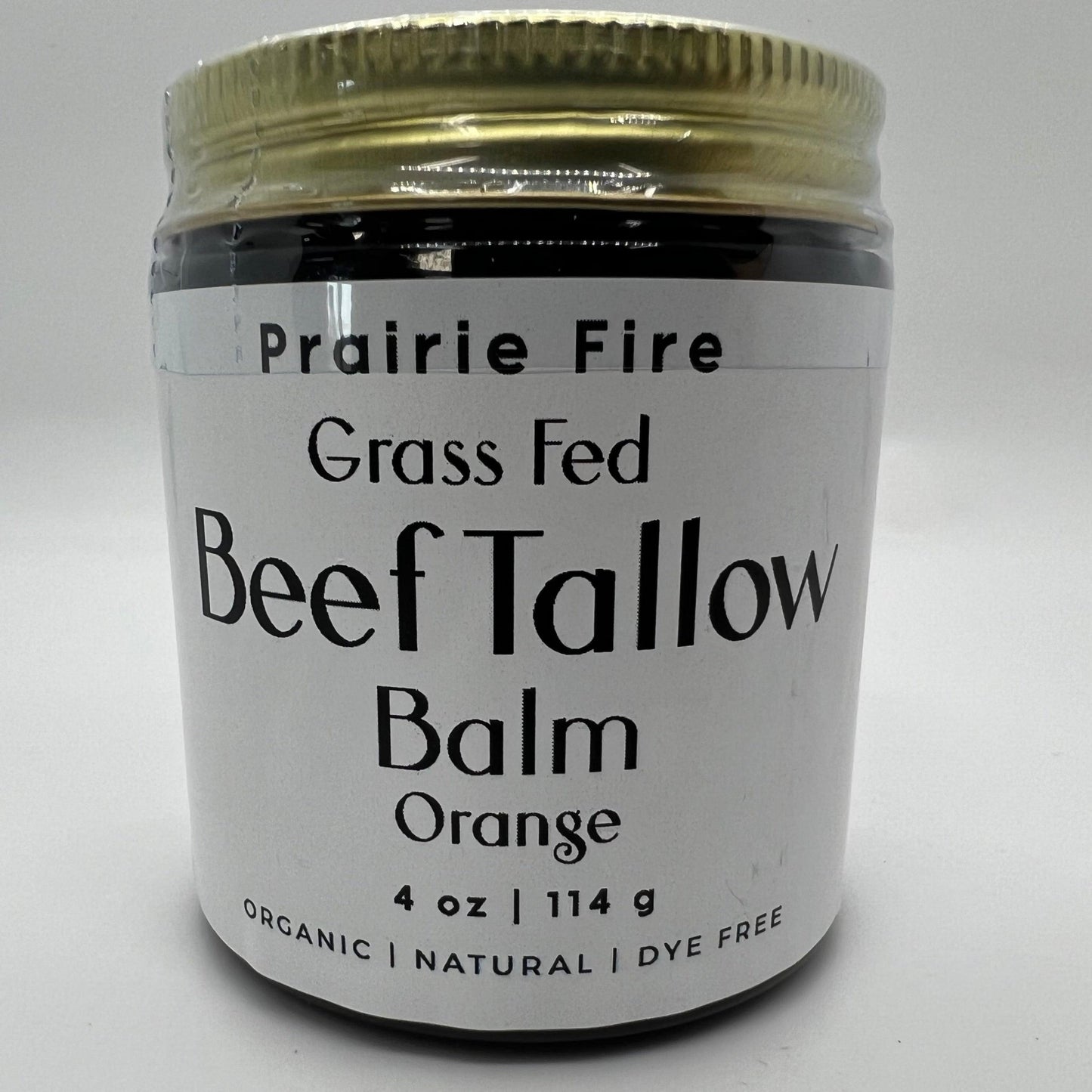 Grass Fed Beef Tallow Balm - 4 oz - Made in USA - Organic Grass Fed and Finished Tallow - Moisturizing Skin Care - AVAVITA