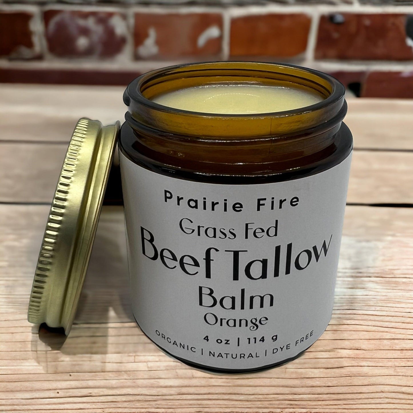 Grass Fed Beef Tallow Balm - 4 oz - Made in USA - Organic Grass Fed and Finished Tallow - Moisturizing Skin Care - AVAVITA