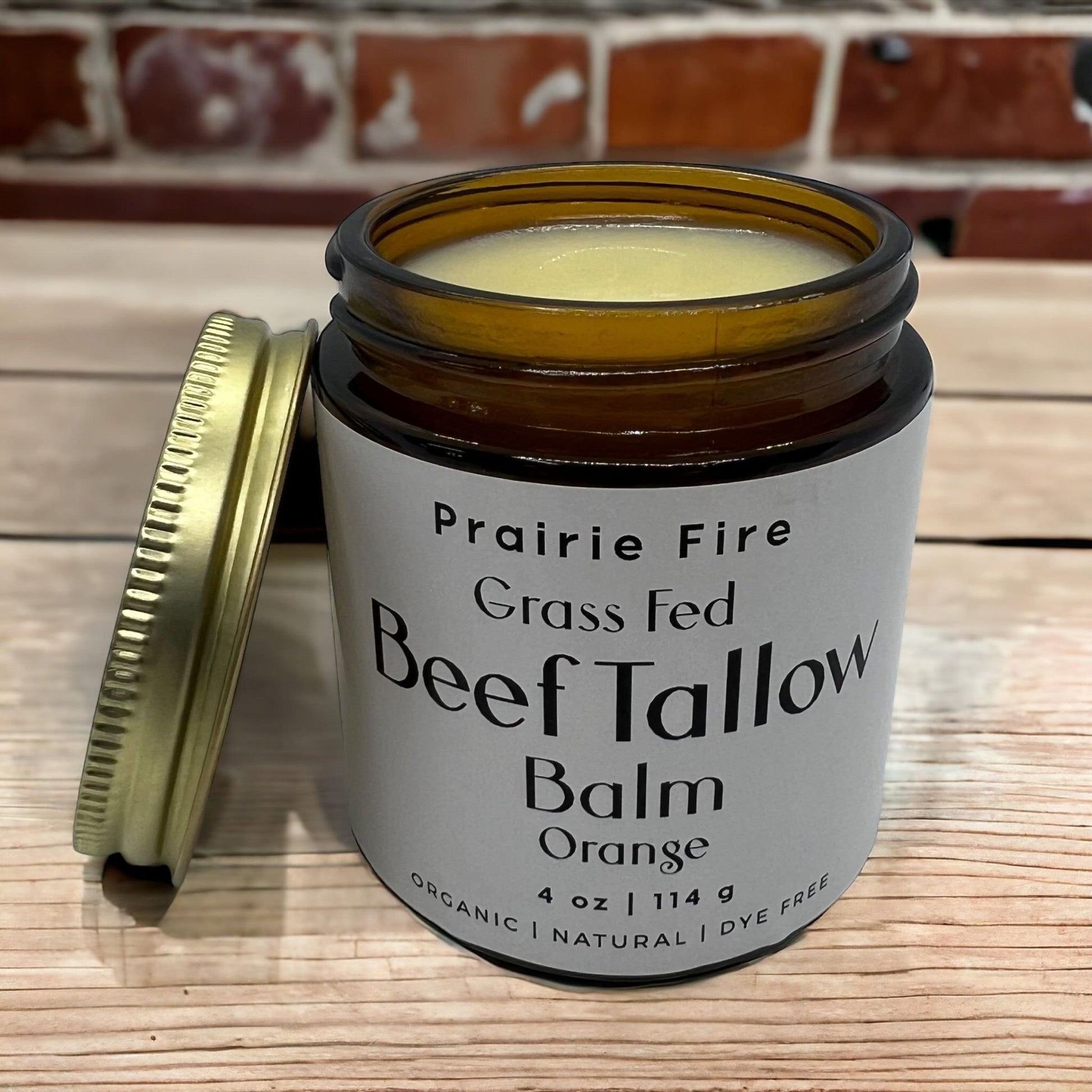 Grass Fed Beef Tallow Balm - 4 oz - Made in USA - Organic Grass Fed and Finished Tallow - Moisturizing Skin Care - AVAVITA
