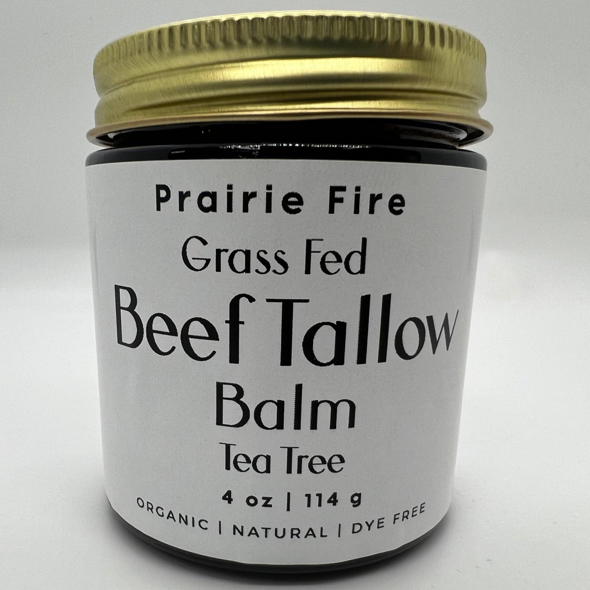 Grass Fed Beef Tallow Balm - 4 oz - Made in USA - Organic Grass Fed and Finished Tallow - Moisturizing Skin Care - AVAVITA