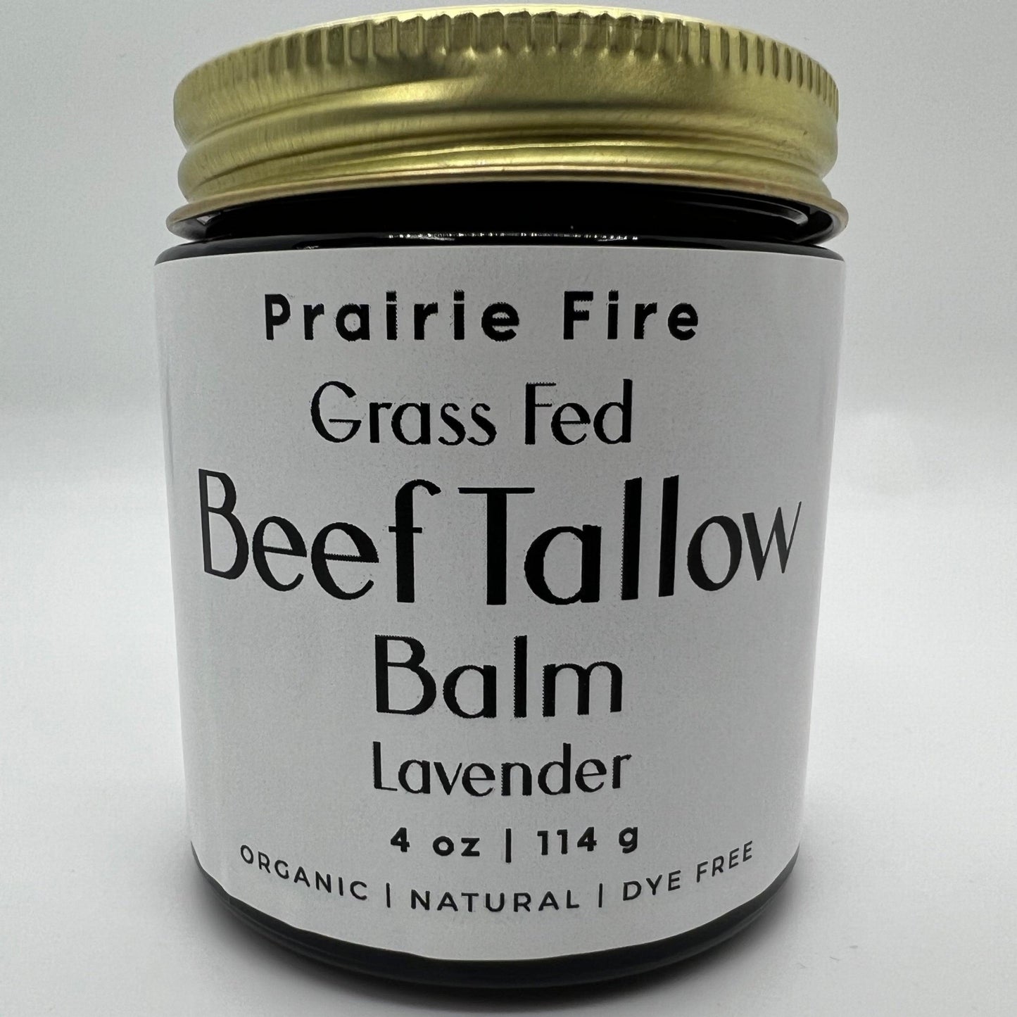 Grass Fed Beef Tallow Balm - 4 oz - Made in USA - Organic Grass Fed and Finished Tallow - Moisturizing Skin Care - AVAVITA