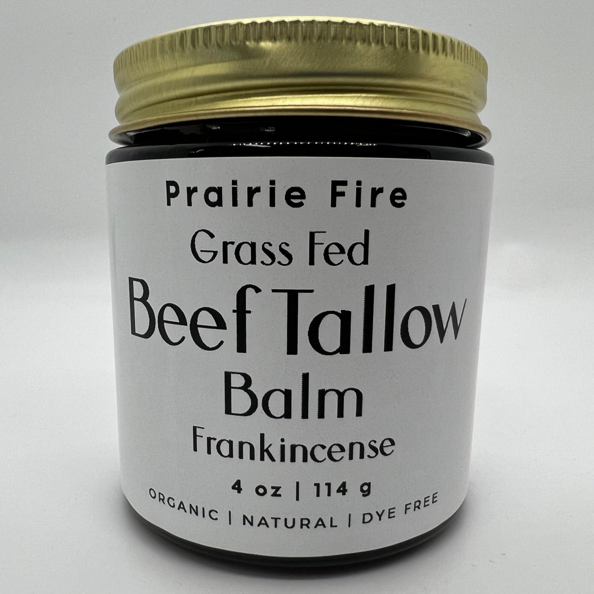 Grass Fed Beef Tallow Balm - 4 oz - Made in USA - Organic Grass Fed and Finished Tallow - Moisturizing Skin Care - AVAVITA
