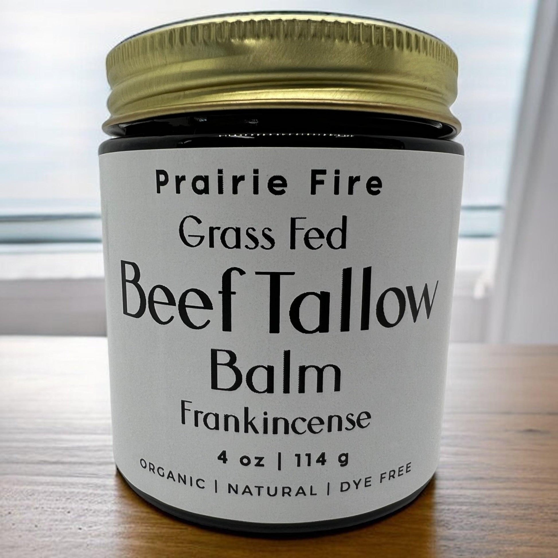 Grass Fed Beef Tallow Balm - 4 oz - Made in USA - Organic Grass Fed and Finished Tallow - Moisturizing Skin Care - AVAVITA