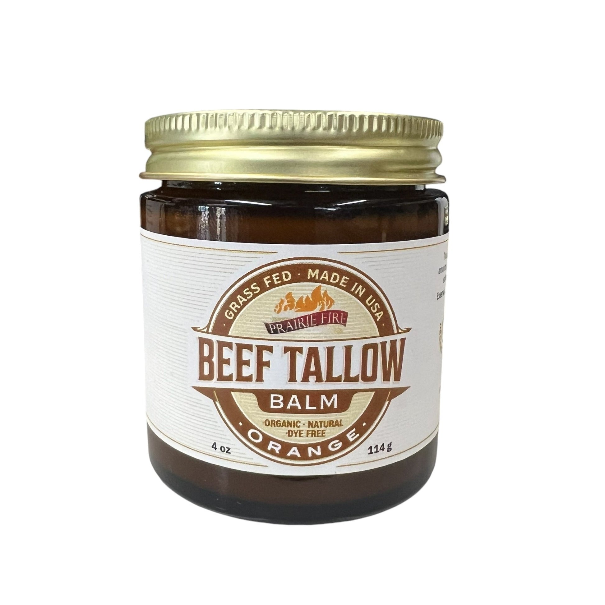 Grass Fed Beef Tallow Balm - 4 oz - Made in USA - Organic Grass Fed and Finished Tallow - Moisturizing Skin Care - AVAVITA