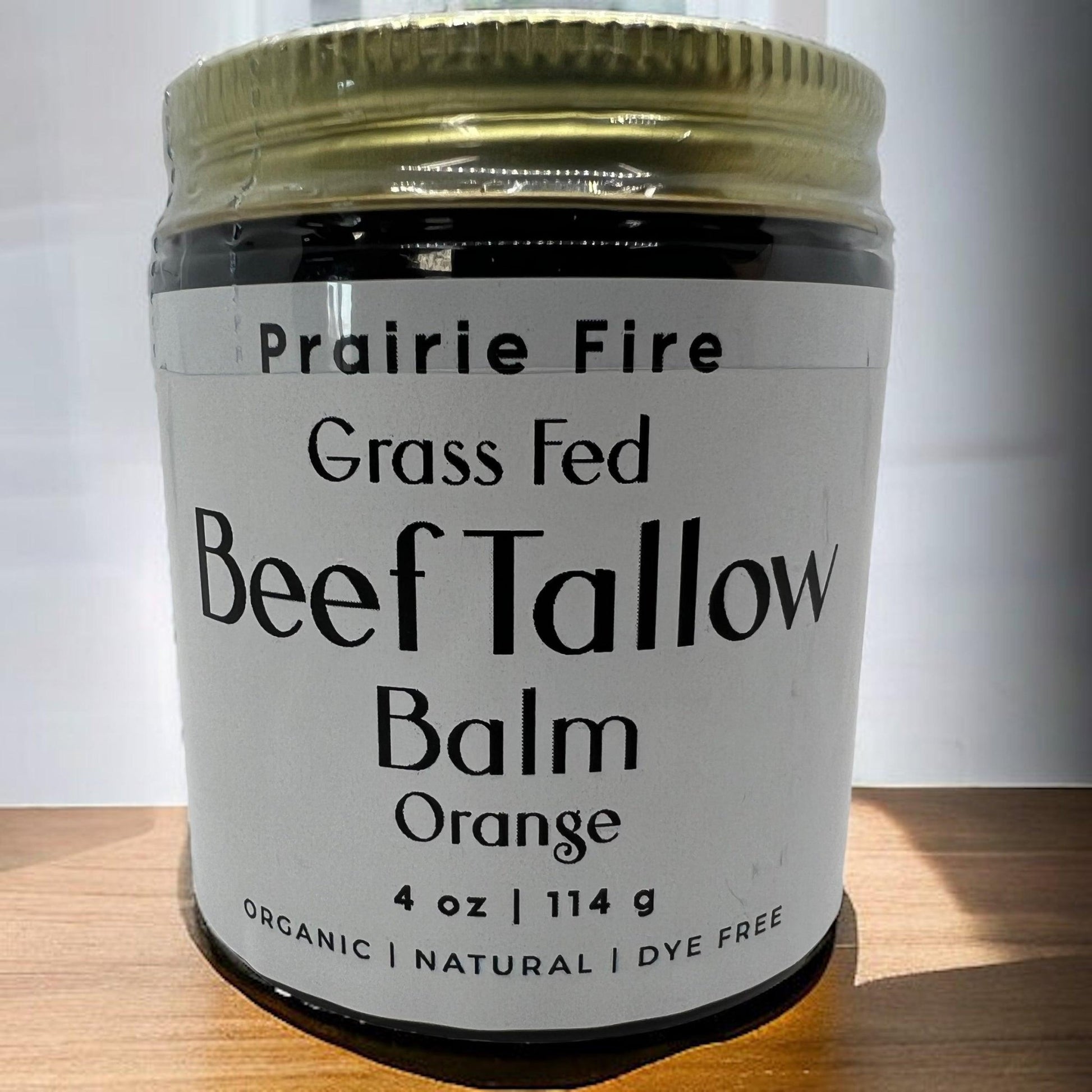 Grass Fed Beef Tallow Balm - 4 oz - Made in USA - Organic Grass Fed and Finished Tallow - Moisturizing Skin Care - AVAVITA