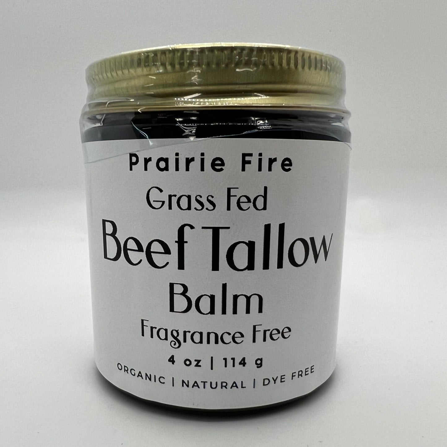 Grass Fed Beef Tallow Balm - 4 oz - Made in USA - Organic Grass Fed and Finished Tallow - Moisturizing Skin Care - AVAVITA