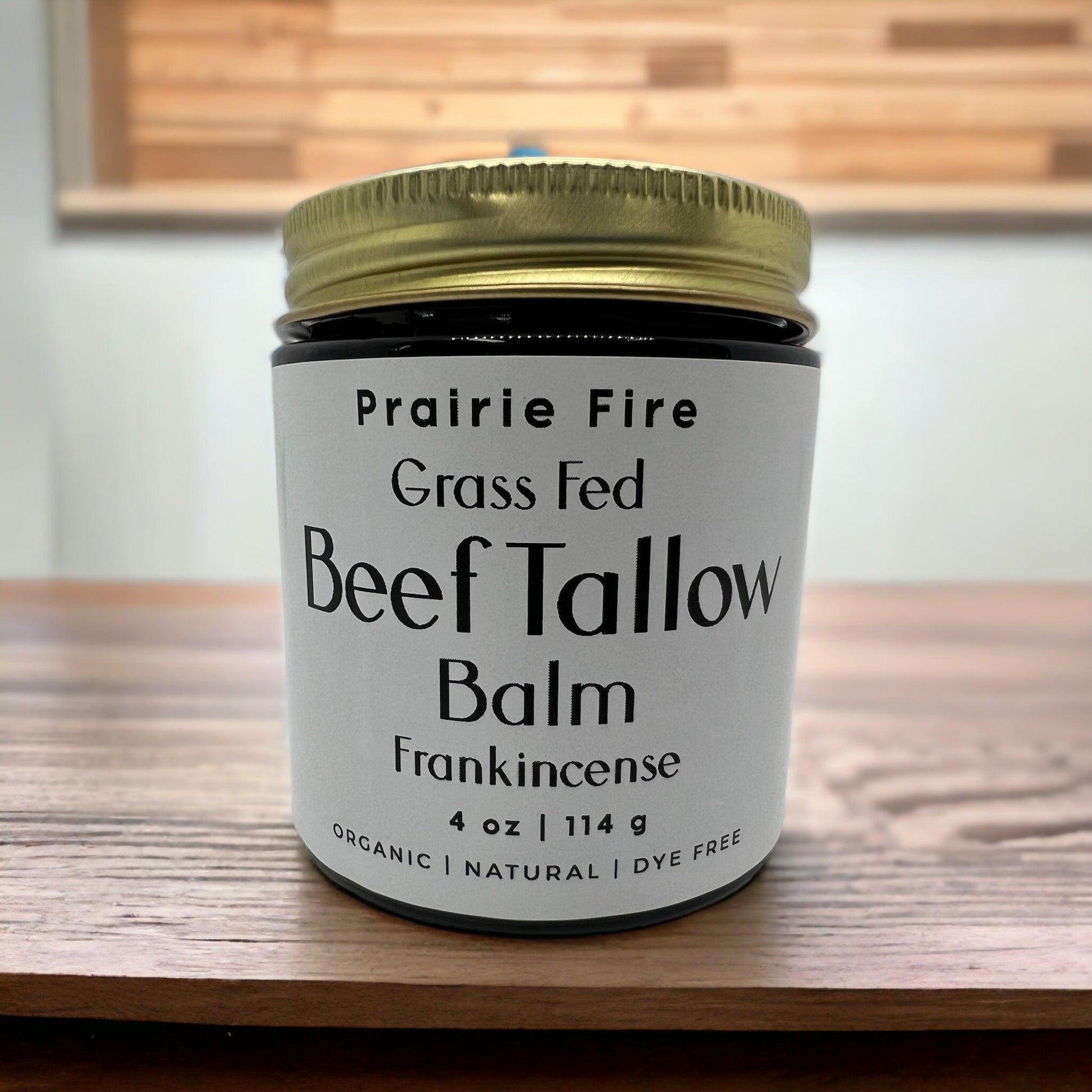 Grass Fed Beef Tallow Balm - 4 oz - Made in USA - Organic Grass Fed and Finished Tallow - Moisturizing Skin Care - AVAVITA