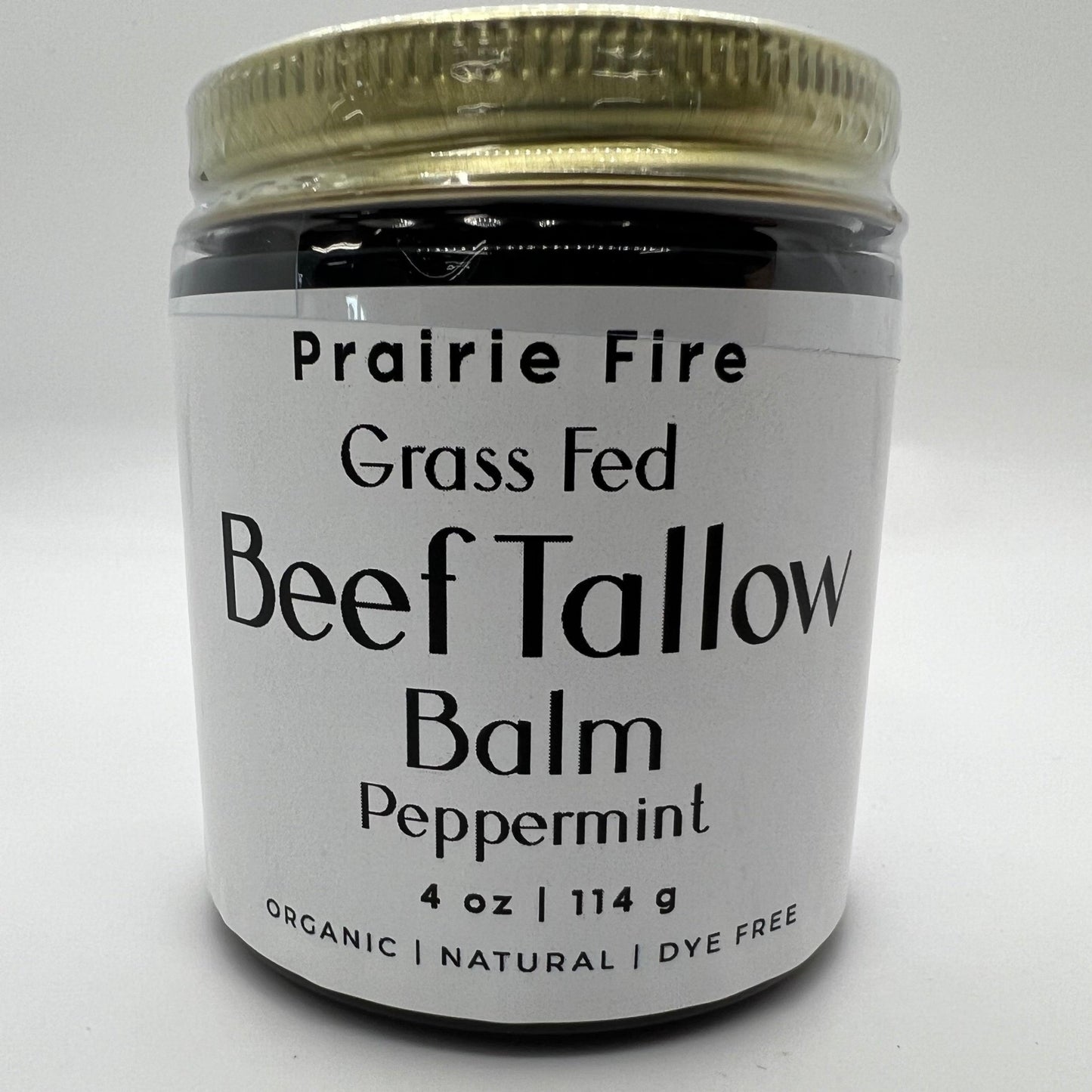Grass Fed Beef Tallow Balm - 4 oz - Made in USA - Organic Grass Fed and Finished Tallow - Moisturizing Skin Care - AVAVITA