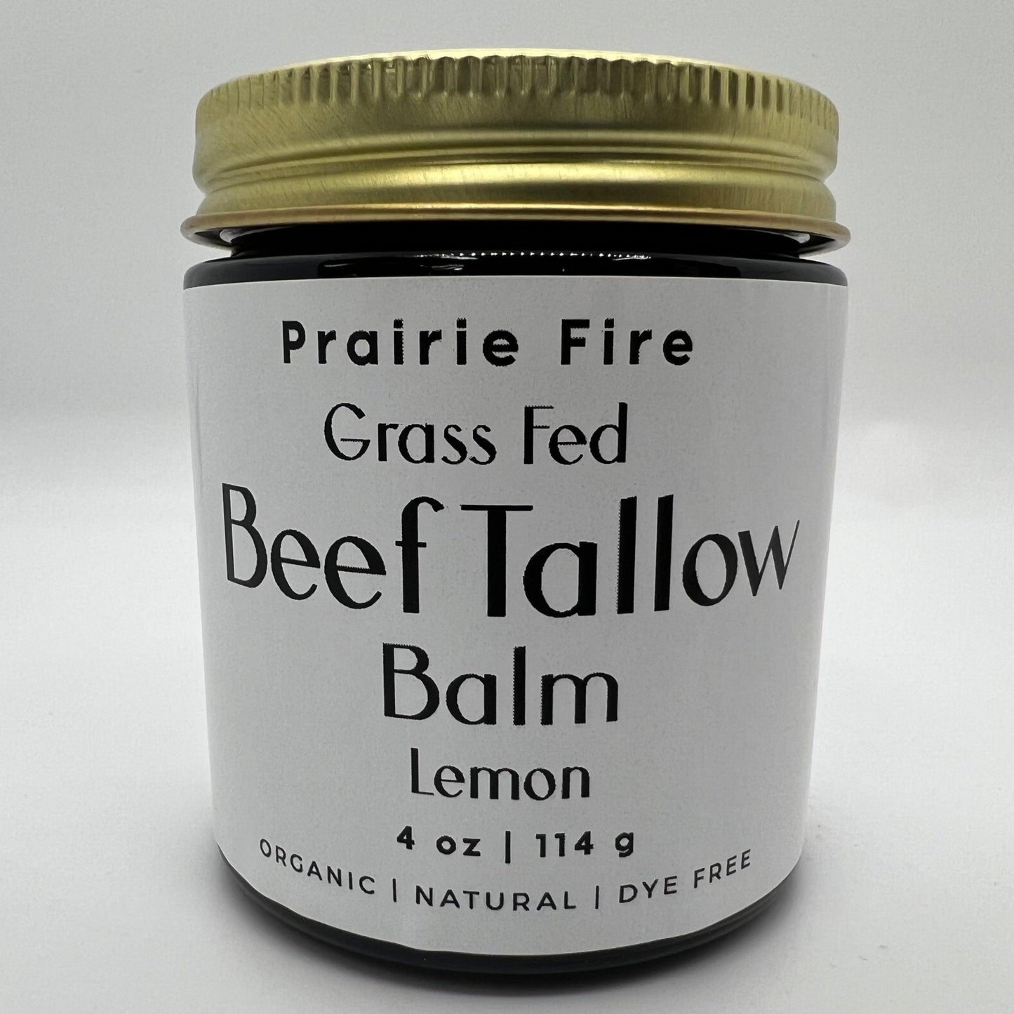 Grass Fed Beef Tallow Balm - 4 oz - Made in USA - Organic Grass Fed and Finished Tallow - Moisturizing Skin Care - AVAVITA