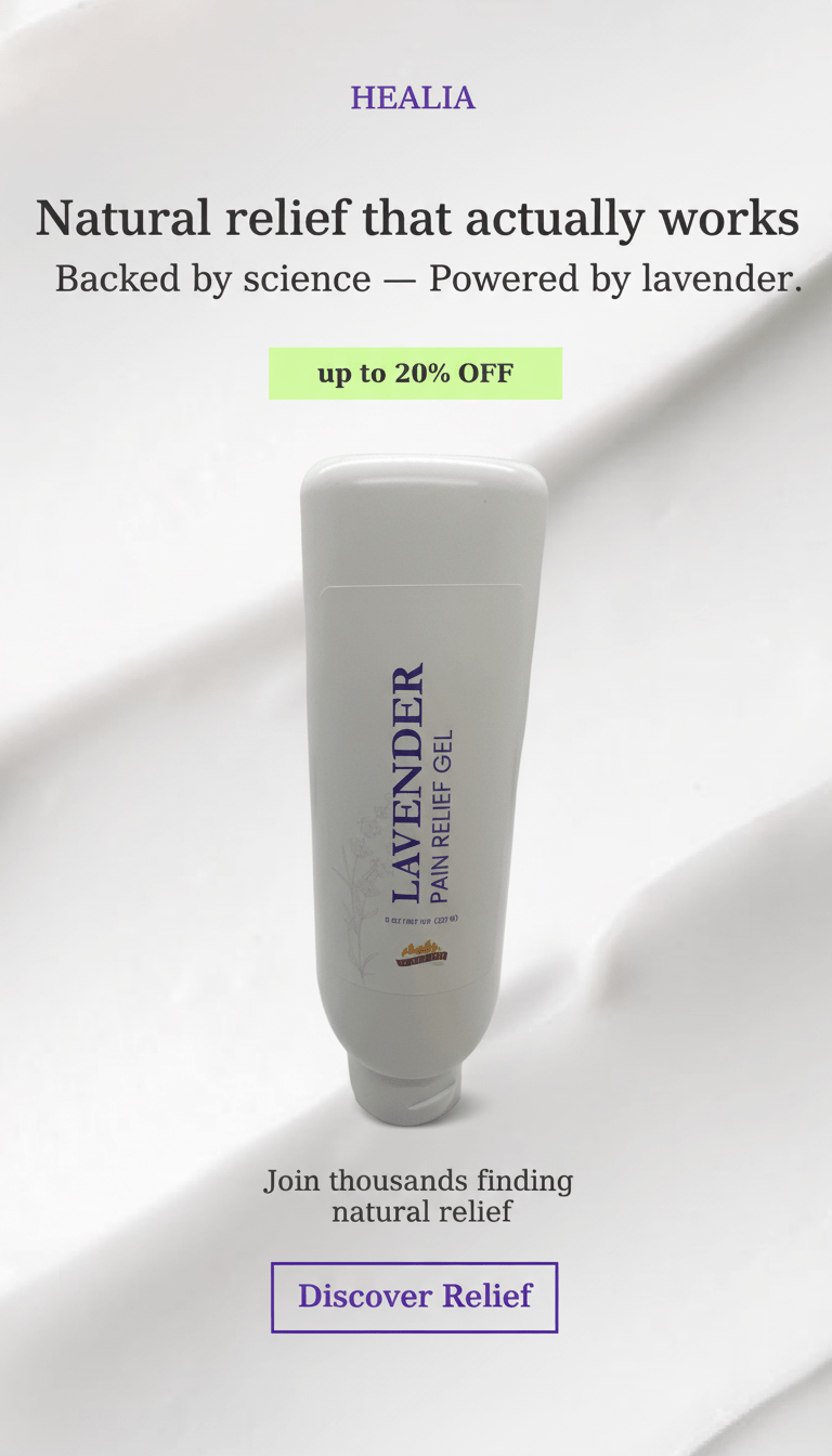 Lavender & Menthol Soothe Pain Gel Roll - on - 3 oz. (Prairie Fire Lavender Farm Richter's) - AVAVITA