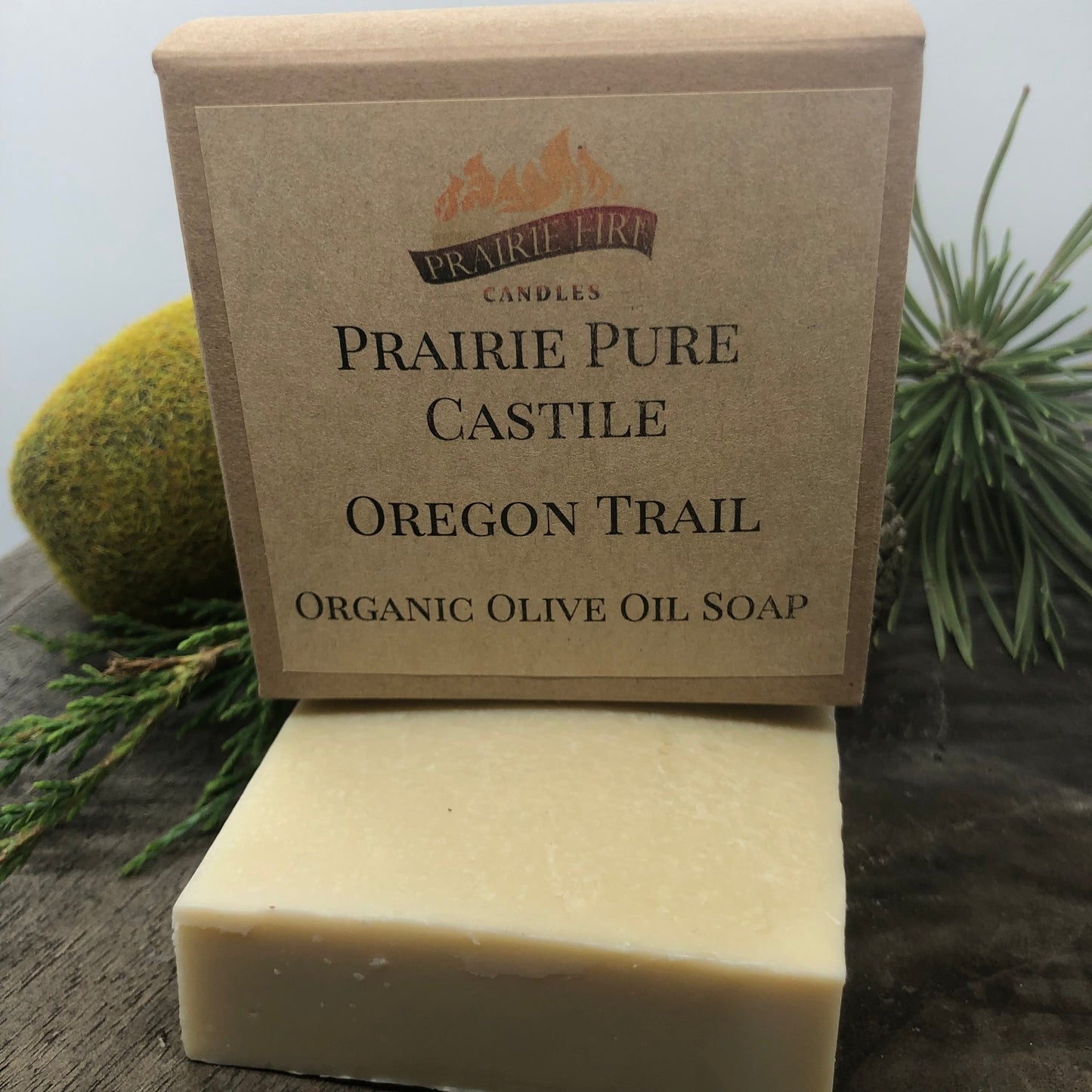 Oregon Trail Real Castile Organic Olive Oil Soap for Sensitive Skin - Dye Free - 100% Certified Organic Extra Virgin Olive Oil - AVAVITA